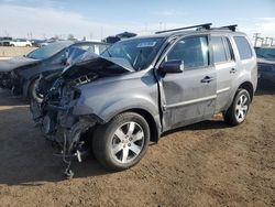 Salvage cars for sale at Brighton, CO auction: 2015 Honda Pilot Touring