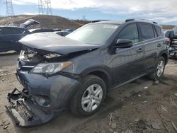 Salvage cars for sale at Littleton, CO auction: 2015 Toyota Rav4 LE