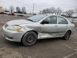 Toyota Corolla ce salvage cars for sale: 2003 Toyota Corolla CE