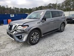 Salvage cars for sale at Ellenwood, GA auction: 2017 Nissan Armada SV