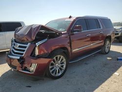 Salvage cars for sale at San Antonio, TX auction: 2020 Cadillac Escalade ESV Luxury