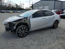 Salvage cars for sale at Savannah, GA auction: 2018 Toyota Corolla L