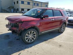 Salvage cars for sale at auction: 2017 Ford Explorer Limited