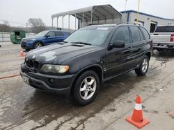 Salvage cars for sale at Lebanon, TN auction: 2002 BMW X5 3.0I