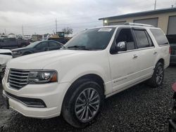 Salvage cars for sale at Eugene, OR auction: 2015 Lincoln Navigator