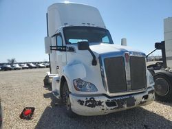 Salvage trucks for sale at San Antonio, TX auction: 2015 Kenworth T680 Semi Truck