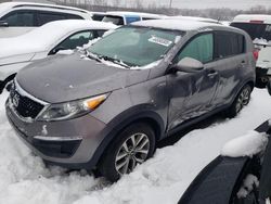 Salvage cars for sale at North Billerica, MA auction: 2015 KIA Sportage LX