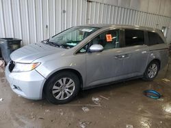 Salvage cars for sale at Franklin, WI auction: 2016 Honda Odyssey EX