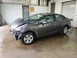 Honda salvage cars for sale: 2015 Honda Civic LX