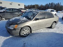 Salvage cars for sale from Copart Cookstown, ON: 2003 Honda Civic LX