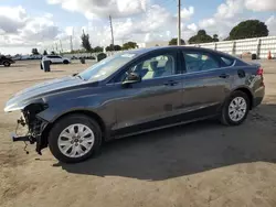 Ford Fusion salvage cars for sale: 2019 Ford Fusion S