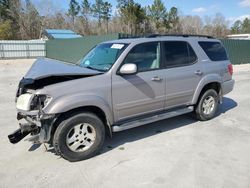 Salvage cars for sale at Savannah, GA auction: 2002 Toyota Sequoia Limited