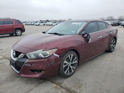 Salvage cars for sale at Grand Prairie, TX auction: 2017 Nissan Maxima 3.5S