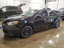 Salvage cars for sale at Franklin, WI auction: 2016 Toyota Corolla L