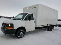 Salvage trucks for sale at Cookstown, ON auction: 2014 GMC Savana Cutaway G3500