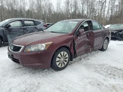 Salvage cars for sale at Cookstown, ON auction: 2008 Honda Accord LX