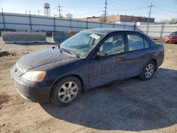 Salvage cars for sale at Chicago Heights, IL auction: 2002 Honda Civic EX