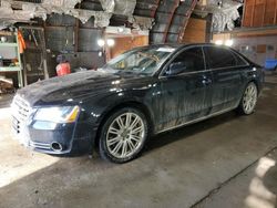 Salvage cars for sale at Albany, NY auction: 2013 Audi A8 L Quattro