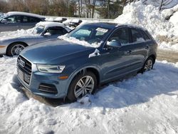 Salvage cars for sale at North Billerica, MA auction: 2016 Audi Q3 Premium Plus