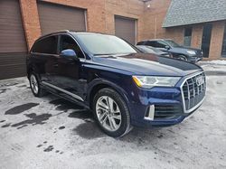 Salvage cars for sale at Wheeling, IL auction: 2021 Audi Q7 Premium Plus