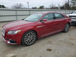 Lincoln salvage cars for sale: 2017 Lincoln Continental Select