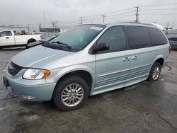 Salvage cars for sale at Sun Valley, CA auction: 2002 Chrysler Town & Country Limited