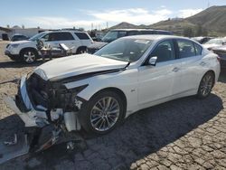 Salvage cars for sale at Colton, CA auction: 2018 Infiniti Q50 Pure