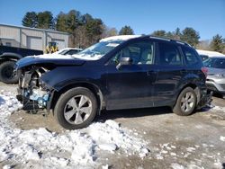 Salvage cars for sale at Mendon, MA auction: 2016 Subaru Forester 2.5I Premium