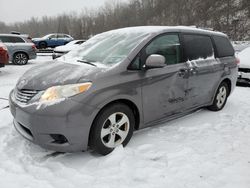 Salvage cars for sale at Marlboro, NY auction: 2012 Toyota Sienna LE