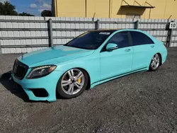 Salvage cars for sale at Miami, FL auction: 2015 Mercedes-Benz S 550