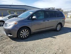 Salvage cars for sale at San Diego, CA auction: 2017 Toyota Sienna LE