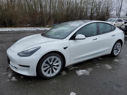 Salvage cars for sale at Arlington, WA auction: 2021 Tesla Model 3