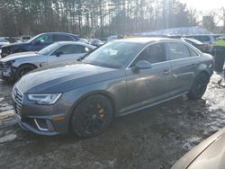 Salvage cars for sale at North Billerica, MA auction: 2019 Audi A4 Premium Plus