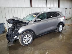 Salvage cars for sale at West Mifflin, PA auction: 2016 KIA Sorento LX