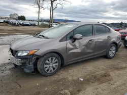 Salvage cars for sale at San Martin, CA auction: 2012 Honda Civic LX