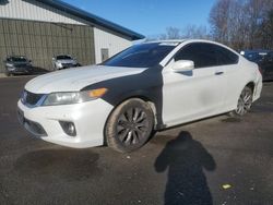 Salvage cars for sale at East Granby, CT auction: 2014 Honda Accord EXL