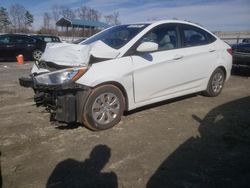 Salvage cars for sale at Spartanburg, SC auction: 2015 Hyundai Accent GLS