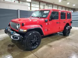 Jeep salvage cars for sale: 2024 Jeep Wrangler Sahara 4XE