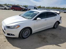 Salvage cars for sale at Fresno, CA auction: 2015 Ford Fusion Titanium