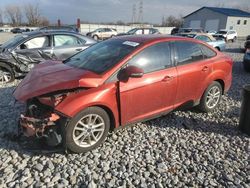 Salvage cars for sale at Barberton, OH auction: 2018 Ford Focus SE