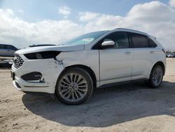 Salvage cars for sale at Houston, TX auction: 2022 Ford Edge Titanium