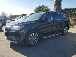 Acura salvage cars for sale: 2016 Acura MDX Technology