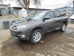 Toyota Highlander Base salvage cars for sale: 2012 Toyota Highlander Base