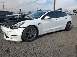 Salvage cars for sale at Colton, CA auction: 2018 Tesla Model 3