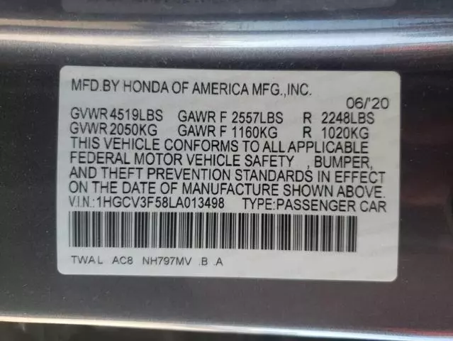 2020 Honda Accord Hybrid EXL