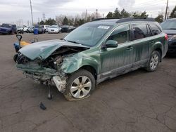 Salvage cars for sale at Denver, CO auction: 2010 Subaru Outback 2.5I Premium