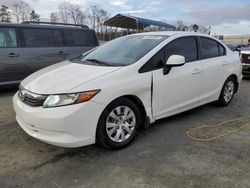 Carros salvage a la venta en subasta: 2012 Honda Civic LX