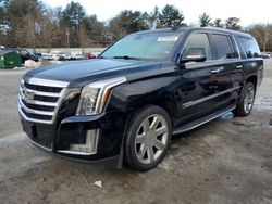 Salvage cars for sale at Mendon, MA auction: 2017 Cadillac Escalade ESV Luxury