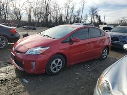 Salvage cars for sale at Baltimore, MD auction: 2014 Toyota Prius