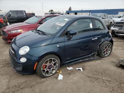 Salvage cars for sale at Woodhaven, MI auction: 2013 Fiat 500 Sport